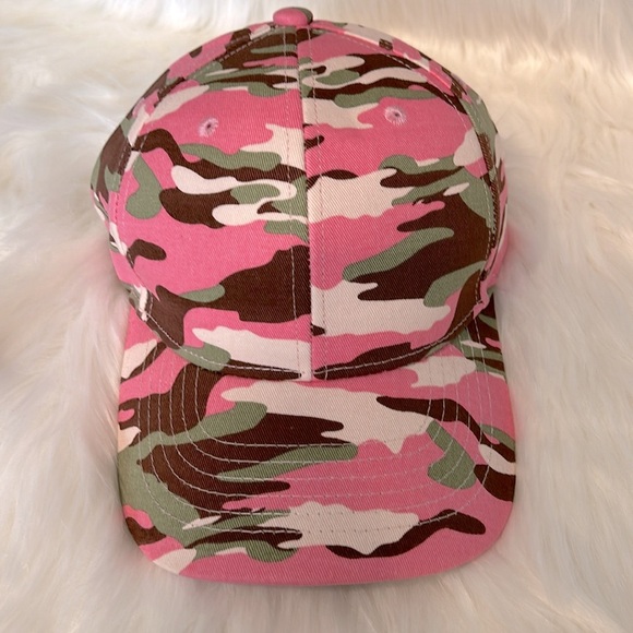 Cotton Denim Ladies Camouflage Cap NEW - Picture 3 of 8
